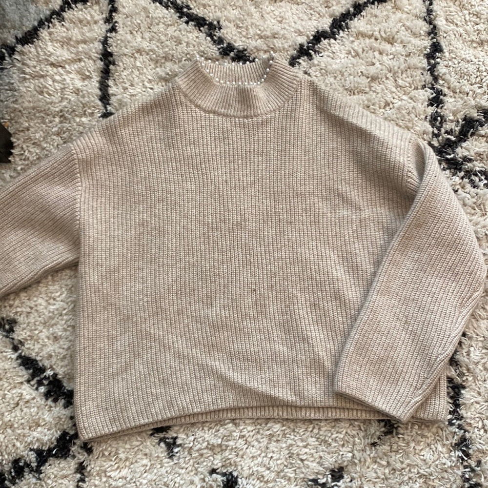 Cozy pearl sweater